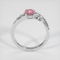 1.15 Ct. Padparadscha Sapphire Ring, 18K White Gold 3