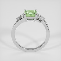 2.18 Ct. Green Sapphire Ring, 18K White Gold 3