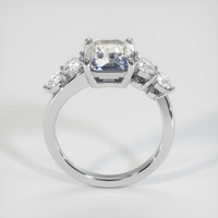 3.07 Ct. Bi Color Sapphire Ring, 18K White Gold 3