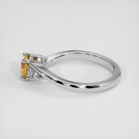 0.82 Ct. Bi Color Sapphire Ring, 18K White Gold 4