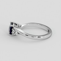 1.19 Ct. Blue Sapphire Ring, 18K White Gold 4