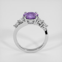 1.77 Ct. Purple Sapphire Ring, 18K White Gold 3