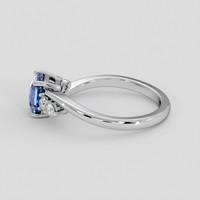 1.59 Ct. Blue Sapphire Ring, 18K White Gold 4