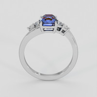 2.03 Ct. Blue Sapphire Ring, 18K White Gold 3