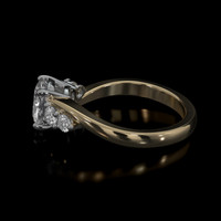 1.38 Ct. Sapphire Ring, 14K White & Yellow 4