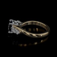 1.58 Ct. Sapphire Ring, 14K White & Yellow 4