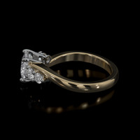 1.17 Ct. Sapphire Ring, 18K White & Yellow 4