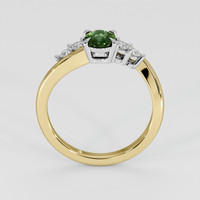 0.77 Ct. Bi Color Sapphire Ring, 18K White & Yellow 3