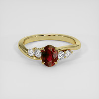 1.04 Ct. Ruby Ring, 10K Yellow Gold 1