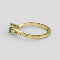 1.09 Ct. Bi Color Sapphire Ring, 10K Yellow Gold 4
