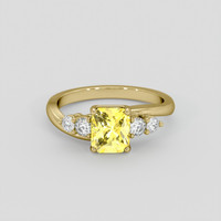 2.11 Ct. Yellow Sapphire Ring, 10K Yellow Gold 1