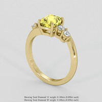 2.11 Ct. Yellow Sapphire Ring, 10K Yellow Gold 2