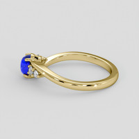0.97 Ct. Blue Sapphire Ring, 10K Yellow Gold 4
