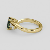 1.60 Ct. Yellowish Green Sapphire Ring, 10K Yellow Gold 4