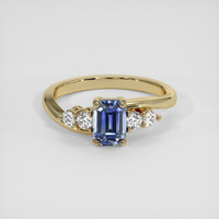 1.22 Ct. Bi Color Sapphire Ring, 14K Yellow Gold 1