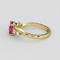 1.70 Ct. Pink Tourmaline Ring, 14K Yellow Gold 4