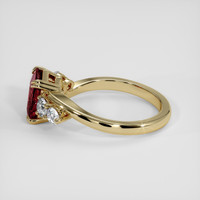 2.72 Ct. Red Rhodolite Garnet Ring, 14K Yellow Gold 4