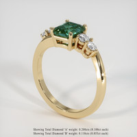 1.60 Ct. Bi Color Sapphire Ring, 14K Yellow Gold 2