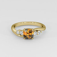 1.27 Ct. Bi Color Sapphire Ring, 14K Yellow Gold 1