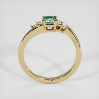 1.01 Ct. Bluish Green Sapphire Ring, 14K Yellow Gold 3