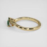 1.01 Ct. Bluish Green Sapphire Ring, 14K Yellow Gold 4