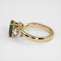 1.74 Ct. Green Sapphire Ring, 14K Yellow Gold 4