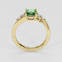1.50 Ct. Yellowish Green Sapphire Ring, 14K Yellow Gold 3