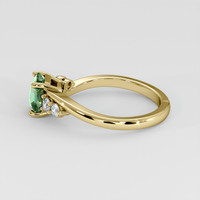 1.50 Ct. Yellowish Green Sapphire Ring, 14K Yellow Gold 4