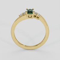 1.08 Ct. Green Sapphire Ring, 14K Yellow Gold 3