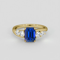 2.01 Ct. Color Change Sapphire Ring, 14K Yellow Gold 1