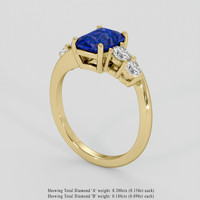 2.01 Ct. Color Change Sapphire Ring, 14K Yellow Gold 2