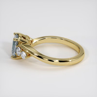 1.64 Ct. Greenish Blue Sapphire Ring, 14K Yellow Gold 4