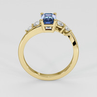 1.22 Ct. Bi Color Sapphire Ring, 18K Yellow Gold 3