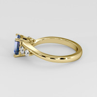 1.22 Ct. Bi Color Sapphire Ring, 18K Yellow Gold 4