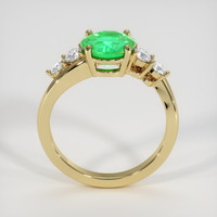 1.33 Ct. Emerald Ring, 18K Yellow Gold 3