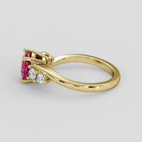 1.92 Ct. Pink Tourmaline Ring, 18K Yellow Gold 4