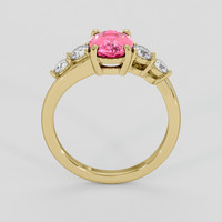 1.72 Ct. Pink Tourmaline Ring, 18K Yellow Gold 3
