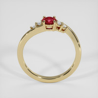 0.50 Ct. Ruby Ring, 18K Yellow Gold 3