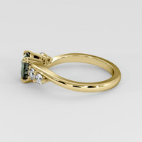 1.10 Ct. Color Change Sapphire Ring, 18K Yellow Gold 4