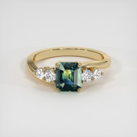1.60 Ct. Bi Color Sapphire Ring, 18K Yellow Gold 1