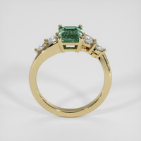 1.58 Ct. Bluish Green Sapphire Ring, 18K Yellow Gold 3
