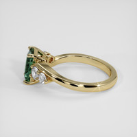 1.58 Ct. Bluish Green Sapphire Ring, 18K Yellow Gold 4