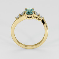 1.02 Ct. Bi Color Sapphire Ring, 18K Yellow Gold 3