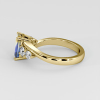 1.19 Ct. Bi Color Sapphire Ring, 18K Yellow Gold 4