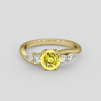 1.45 Ct. Yellow Sapphire Ring, 18K Yellow Gold 1
