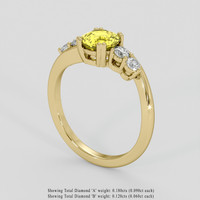 1.45 Ct. Yellow Sapphire Ring, 18K Yellow Gold 2
