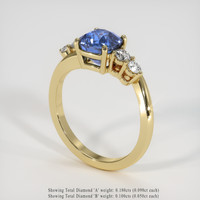 2.24 Ct. Sapphire Ring, 18K Yellow Gold 2