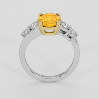 2.10 Ct. Yellowish Orange Spessartite Garnet Ring, 14K Yellow & White 3
