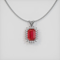 Ruby Pendant 5.41 Ct., 14K White Gold Preview