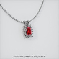 Ruby Pendant 0.92 Ct. 14K White Gold Preview